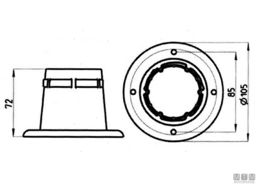 Witte Balg 105 x H70mm - Afbeelding 2