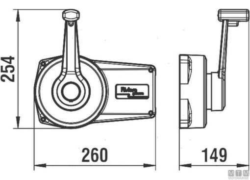 Morse hendel Riviera CM01 Wit - Afbeelding 2