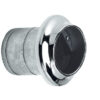 RVS uitlaat 75mm met rubberen klep
