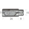 Aifo-Fiat motor penanodes (13x26+8mm)