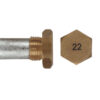 Anode met Dop 14 x 20mm