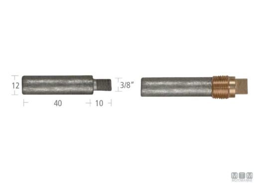 Zink Anode met Dop Caterpillar 2280