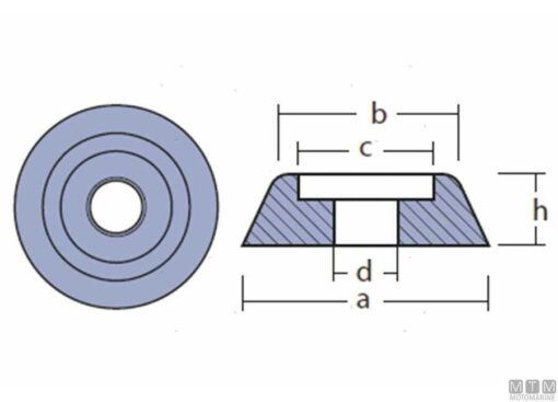 Anode Lewmar 589350 - Afbeelding 2