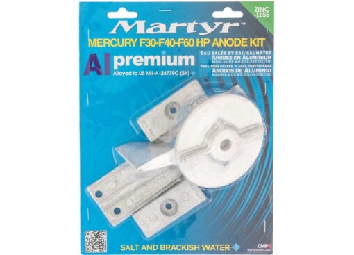 Kit Aluminium Anodes Martyr Mercury F30-F40-F60 HP