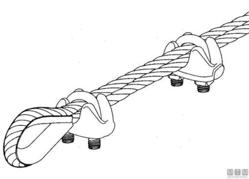 Roestvrijstalen Klem voor kabel 6mm - Afbeelding 2