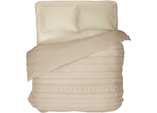 Katoen en Polyester Quilt MB Santorini Ecru 270x140cm - Afbeelding 2