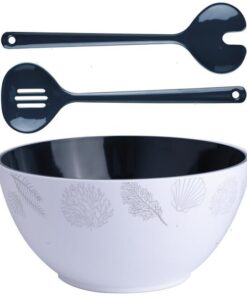 Saladeschaal met serveergerei ø 25 cm
