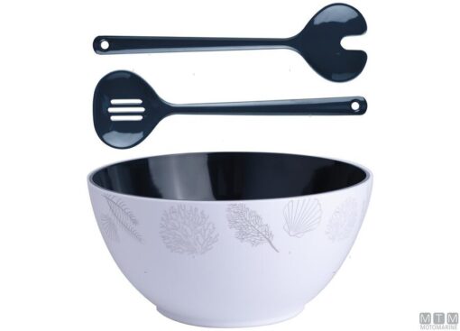Saladeschaal met serveergerei ø 25 cm