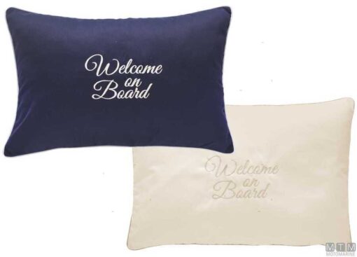 Polyester kussen MB Welcome 40 x 60cm Blauw