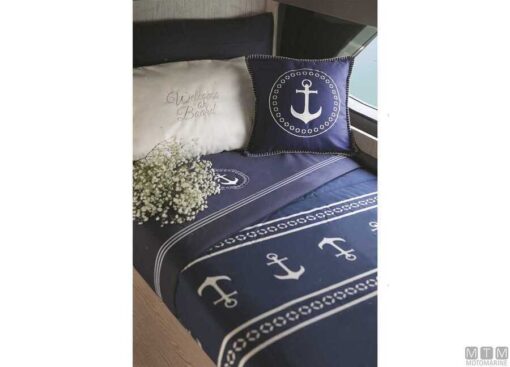 Polyester kussen MB Welcome 40 x 60cm Blauw - Afbeelding 2