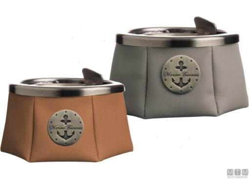 Premium winddichte asbak dim ø 11,5 x h9 cm kleur grijs