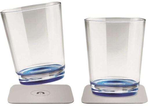 Magnetisch Waterglas met Groene Basis 82 x H100mm 2st - Afbeelding 3