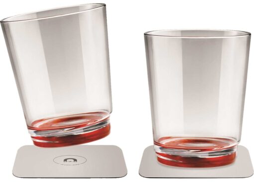 Magnetisch Waterglas met Groene Basis 82 x H100mm 2st - Afbeelding 2