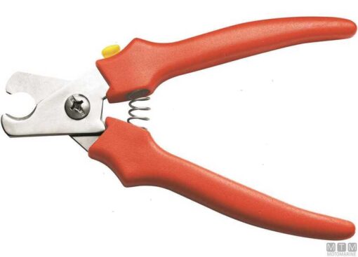 Veiligheidspincet handvat rood mes 8 cm