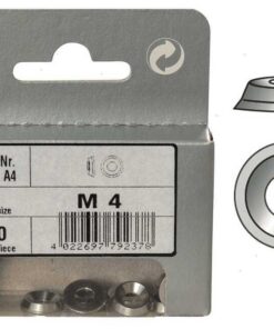 Blister 10pcs Rvs Conische ringen 4.3mm