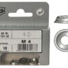 Blister 6pcs Rvs Conische ringen 6.4mm