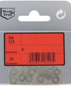 Blister 10pcs Rvs ringen 10mm Din 125