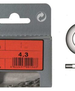 Blister 10pcs Rvs ringen 13mm Din 125