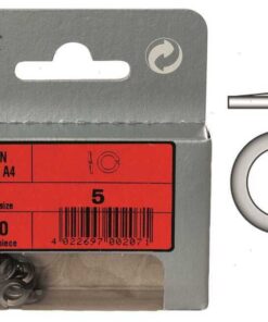 Blister 20pcs Rvs ringen 10mm Din 127