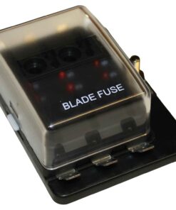Elektrische Zekeringdoos voor 6 Blad Zekeringen (LED Indicator)