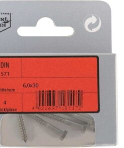 Pak Zeskant Kop Lag Schroeven A24 DIN 571 8x40mm 4st