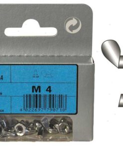 Blister 4pcs Rvs Moeren M6 Din 315
