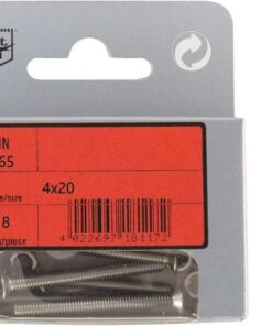 Pak Sleufkop Schroeven Phillips A4 DIN 965 4x40 met Moeren 6st
