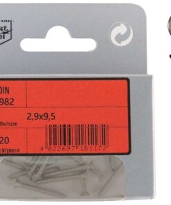 Pak Vlakke Kop Tapping Schroeven Phillips A4 DIN 7982 4,8x32mm 6st