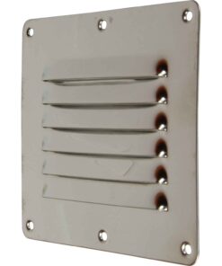 RVS Louvered Luchtvent 4Dek (127mm x 115mm)