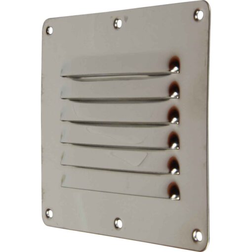 RVS Louvered Luchtvent 4Dek (127mm x 115mm)