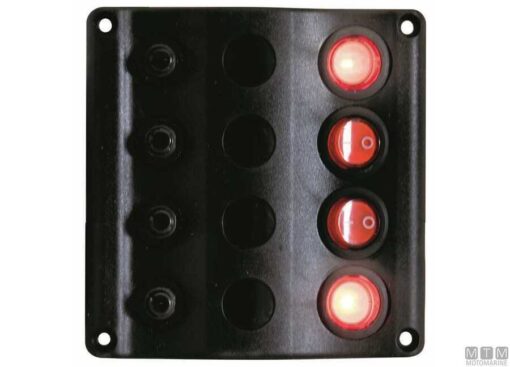 Polyurethaan Elektrisch Paneel met 4 Led Schakelaars 100 x H110mm