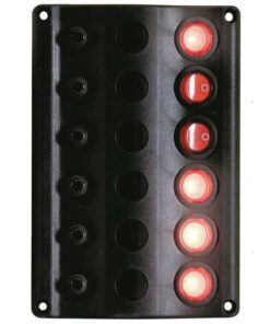 Polyurethaan Elektrisch Paneel met 6 Led Schakelaars 100 x H160mm