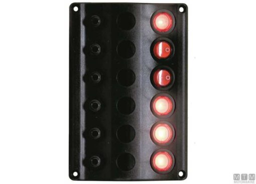 Polyurethaan Elektrisch Paneel met 6 Led Schakelaars 100 x H160mm