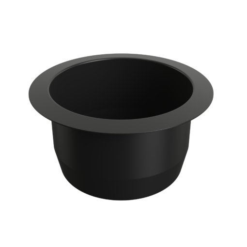 RVS Zwarte Drinkhouder Roca 69mm