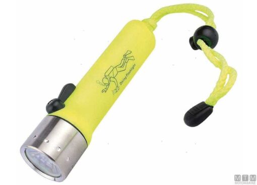 Onderdompelbare Led zaklamp Geel 16cm