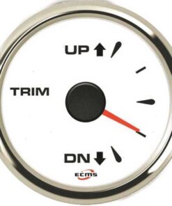 Trim Gauge ECMS Wit 0-190 Ohm 52mm