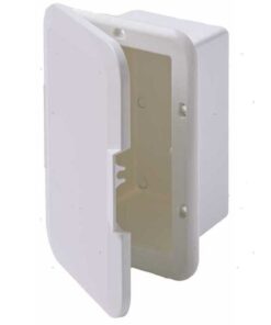 Witte ingebouwde doos met deur 245 x 175mm