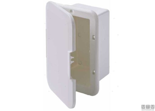 Witte ingebouwde doos met deur 245 x 175mm