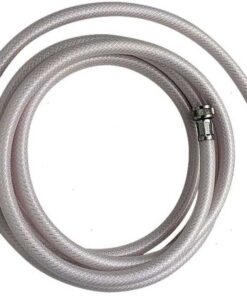 Witte Douche Slang Female 3/8" naar Male 15mm 2mt