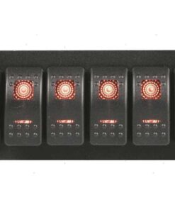 Elektrisch paneel Redtech 6 x 20a schakelaars 178 x 70mm