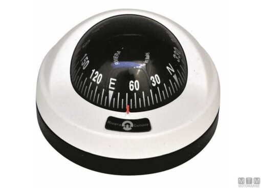 Navigatie Kompas "Riviera Aries" 65mm Wit & Zwart