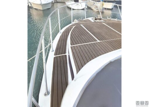 Deck vloer kleur teak 100 x 200 cm - Afbeelding 2