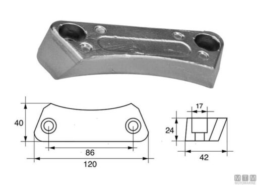 Aluminium anode Volvo duo prop 3588768 - Afbeelding 2